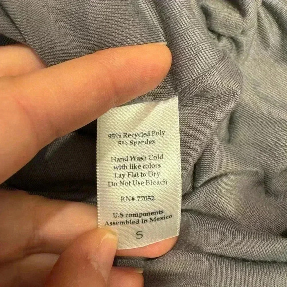 Anthropologie Threads 4 Thought grey fitted long sleeve midi dress size small - Picture 5 of 8